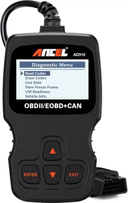 ANCEL Scanner OBD II clássico aprimorado leitor de código de falha de motor de carro leitor de código de falha CAN ferramenta de digitalização de diagnóstico - preto