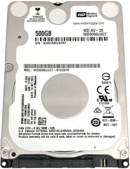 Western Digital WD5000LUCT AV 500GB 5400RPM 16MB Cache SATA 3.0Gb/s Internal 2.5 inch Hard Drive