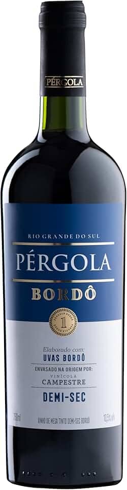 VINHO TINTO DEMI-SEC BORDO PERGOLA 750 ML