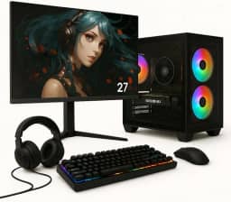 PC Gamer Completo Skill Ryzen 5 5600G, 16GB, Radeon Vega 7, SSD 1TB M.2, 500W + Monitor 27” 100Hz - SK27002