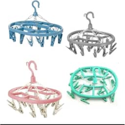 Varal Oval com 18 Prendedores ideal para Roupas Íntimas e Delicadas Cores Variadas Resistente Qualidade Premium.