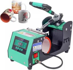 11oz Prensa Térmica De Sublimação Em Caneca Máquina De Prensa De Café Copo De Cerveja Caneca para sublimação de branco copo (Verde 220v)