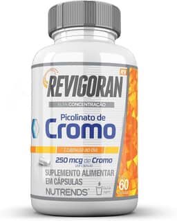 Revigoran Picolinato de Cromo 250 mcg - Alta Concentração - 60 cápsulas, Nutrends