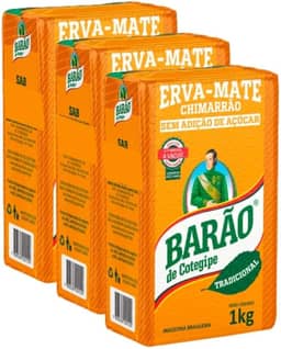 Erva Mate Tradicional Vácuo Chimarrão Barão Cotegipe 3und 1k