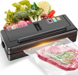 Seladora Vacuo para 110V-220V, Seladora a Vacuo para líquidos, a Vácuo com Reservatório Alta Performance, Embalagem a Vácuo Portátil Alimentos