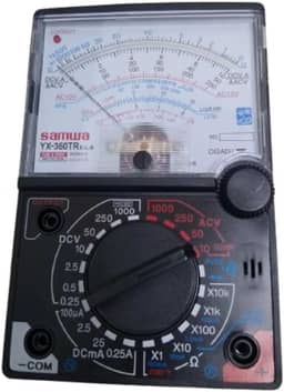 Multímetro Analógico Tipo Ponteiro Samwa YX 360TR – Alta Precisão, Proteção Contra Sobrecarga, Sonda Sem Contato e Construção Durável – Ideal para Reparos Elétricos Industriais e Uso Profissional