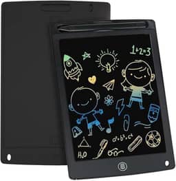 Lousa Mágica Tablet LCD Infantil Com Caneta para Estudar, Escrever e Desenhar 8,5" (Preto)