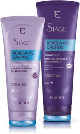 Eudora Kit Siàge Revela Os Cachos Shampoo + Condicionador (Nova Versão)