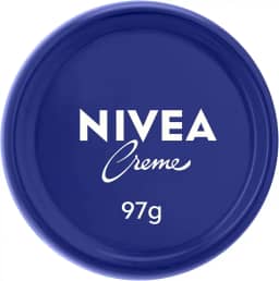 NIVEA Creme Hidratante Lata 97g - Hidratação completa para rosto, corpo e mãos.