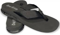 Chinelo Masculino Com Salto DuRio Air Para Esporão Fascite Plantar Ortopédico Vegano