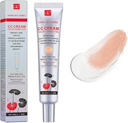 Creme Cc Corretor De Cor Com Fps 25, Base Leve Cobertura, Poros Invisíveis, Rico Em Centella Asiática, Sérum Hidratante, Refina A Textura Da Pele, Evita Danos Causados Pelo Sol (Claro, Clar