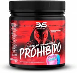 3VS Nutrition Pré Treino Prohibido 360g Sabor Algodão Doce