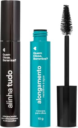 Combo Quem Disse, Berenice?: Máscara de Cílios Alongamento 10g + Máscara Para Cílios e Sobrancelhas Incolor 12g
