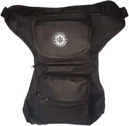 Pochete de Perna Cartucheira Motoboy Camping Trilha Esportiva Multiuso Masculino Feninino - Preto