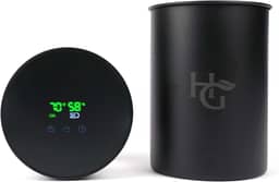 Herb Guard Auto-Cure Smart Jar and Vacuum Seal Curing Jar with Built In Hygrometer (2 Liter) Curing Kit & Child Resistant Container Keeps Herbs and Serving Spices Fresh for Months