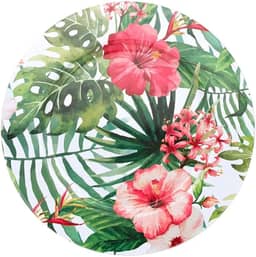 Tuut, Linha Home Decor, Sousplat Metal Tropical, 33x33cm