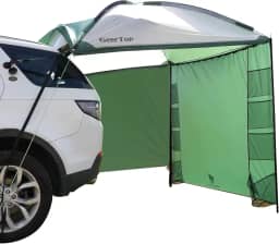 GEERTOP Tenda Lateral Leve Para Carro, Para Suv, Camping, Veículo, Toldo, Caminhão, Cobertura, Tenda Para Carro, Para Van, Mpv, Rv, Jipe, Viagem Ao Ar Livre