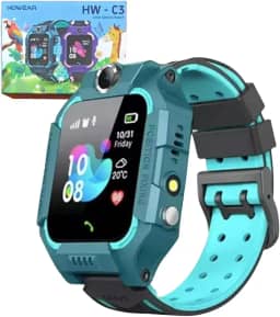 Relógio Smart watch Infantil com GPS Câmera Chip Rastreamento Hw C3 (Verde)