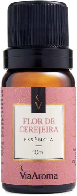 Essência Via Aroma Flor De Cerejeira Para Aromatizador Aromaterapia 10ml