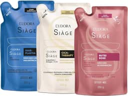 Combo Siàge Cronograma Capilar Máscaras Refil: Hair-Plastia 250g + Nutri Rosé 250g + Cica-Therapy 250g