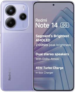 Smartphone Xiaomi Redmi Note 14 5G NFC Violeta Lavanda 8GB RAM 256GB ROM