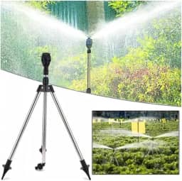 Aspersor De Jardim Giratório Automático Com Tripé De 360