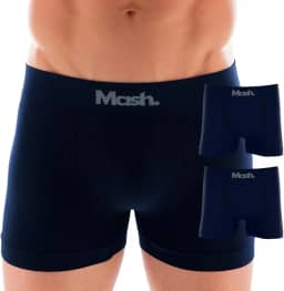 Kit 2 Cuecas Boxer Mash Poliamida Toque Gelado Sem Costura Box Adulto Masculina
