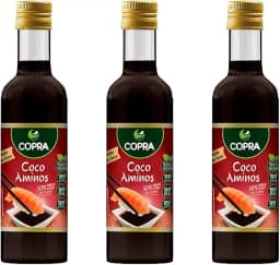 Kit 3 Molho Tipo Shoyu de Coco Aminos Sem Glúten Copra 250ml