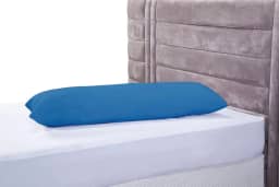 Fronha Travesseiro De Corpo Pele De Pêssego 1,35x0,45 Xuxão azul