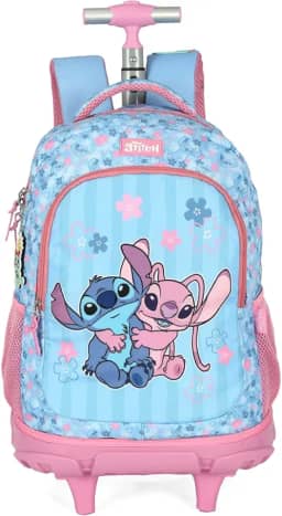 Mochila com Rodinha, Luxcel, Stitch, Rosa, G