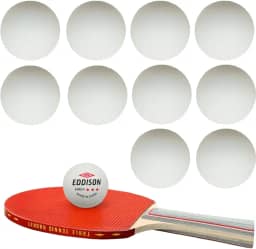 Kit 10 Bolinhas de Tênis de Mesa Ping Pong ABS ME-E001 Uso Profissional e Recreativo