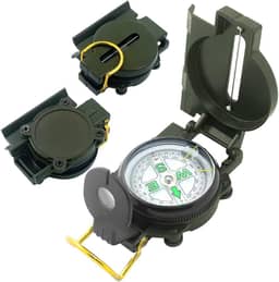 Bússola – Bússola avançada para caminhadas, acampamento e mochila – Ferramenta de navegação para festa de aventura ao ar livre, verde exército