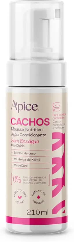 Mousse Nutritivo Cachos 210 Ml - Nova Fragrância