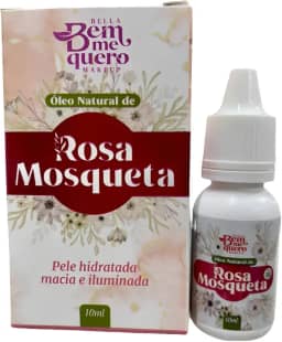 Óleo de Rosa Mosqueta Puro 100% Natural, Facial, Corporal, Cicatriz e Estrias, Hidratante, Anti-Rugas, Manchas e Marcas de Expressão