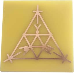 Gráfico Radiestesia Radiônica Cobre 7x7 Cm - Scap