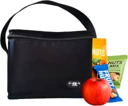 Bolsa Térmica Pequena Preta 2 Litros Para Marmita E Lanches