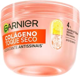 Garnier Hidratante Facial Antissinais Toque Seco, com Colágeno, Niacinamida e Vitamina C, Aumenta a Firmeza e Elasticidade da Pele, 48h de Hidratação, 85g