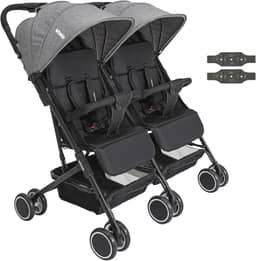 Carrinho Kiddo para Gemeos Duplo Mascote Grafite