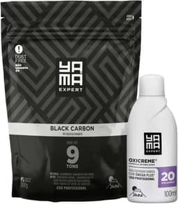 Kit Pó Descolorante Black Carbon + Oxigenada 20 Volumes 100ml Profissional 9 Tons Yama 300g