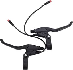 Alavanca de freio de bicicleta elétrica, manoplas de freio para bicicleta elétrica ou scooter E, acessórios Ebike cortam energia quando freia peças Ebike (conector impermeável de 2 pinos 20