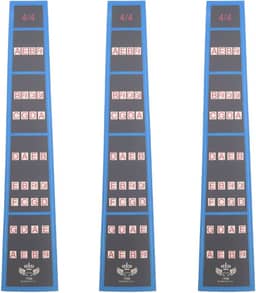 3 peças de guia de dedo de violino 4/4 adesivos de notas de escala de violino, adesivo de dedo para iniciantes de violino para aprendizagem em escala