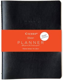 Planner Revista Clássica Mensal Planejamento 19X25 Preto, Cicero, Preto