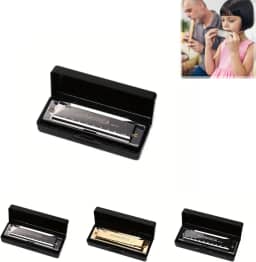 Gaita de titânio de 10 furos com furos numerados, instrumento para iniciantes, afinação C, adequada para festas e feriados, prata