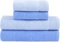 Jogo de Toalhas Buddemeyer Maya Extra Soft Banho Azul/Azul 4 peças