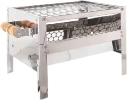 Churrasqueira Inox Mini Modelo para Bancada Tamanho 25x35x25 Com grelha Inox
