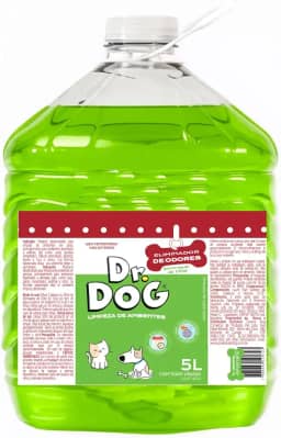 Elimina Odores Pet Dr. Dog Concentrado 5Litros - Desinfetante Anti Odor Pet - Limpeza Segura e Refrescante para Ambientes com Pets - Versões (Capim Limão Refrescante)