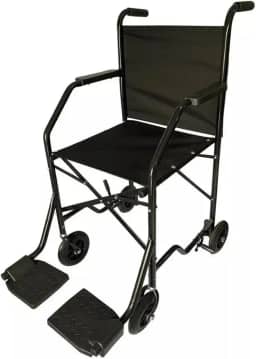 Genérico Cadeira de Rodas Barata 4 Rodas Pequena Preta