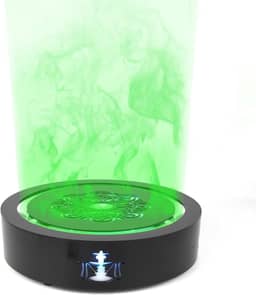 Base de luz a laser para narguilé, bateria recarregável, base de led para fumar, shisha narguile chicha, bandeja colorida de campo de força a laser (A)