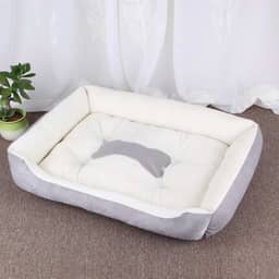 Cama para Pet Média para Cachorro e Gato – Caminha Confortável, Lavável e Resistente – Cama Ortopédica para Cães e Gatos de Porte Médio – Cama Pet Aconchegante e Durável - LealShop (Cinza)