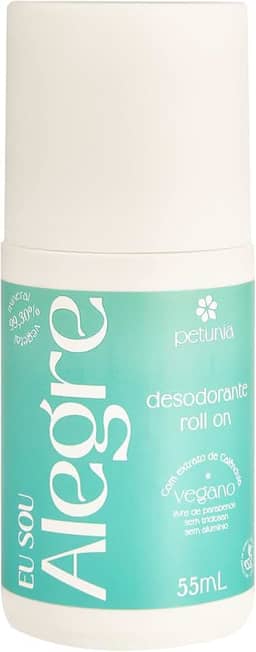 Petunia Desodorante Vegano Roll On Eu Sou Alegre 55Ml